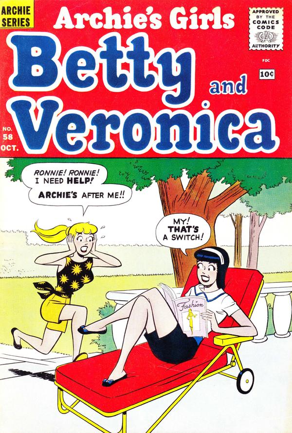 Archie's Girls Betty and Veronica #58 cover