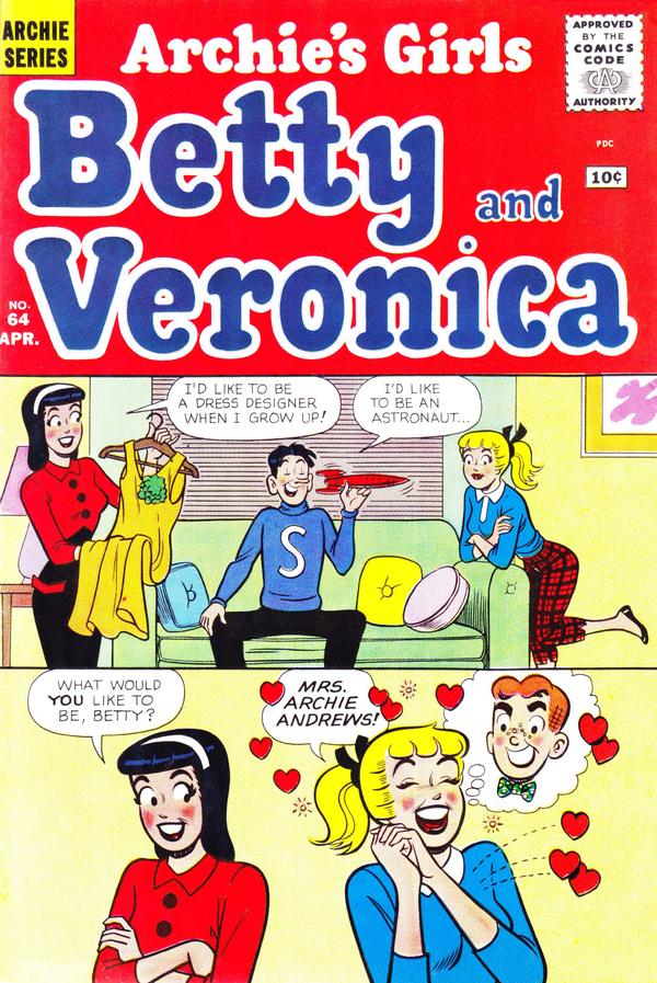 Archie's Girls Betty and Veronica #64 cover