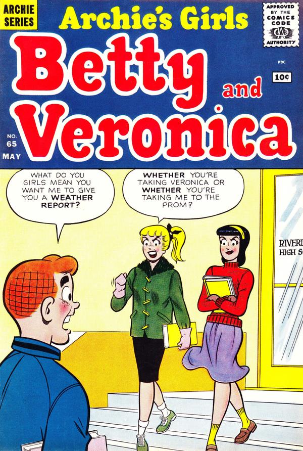 Archie's Girls Betty and Veronica #65 cover