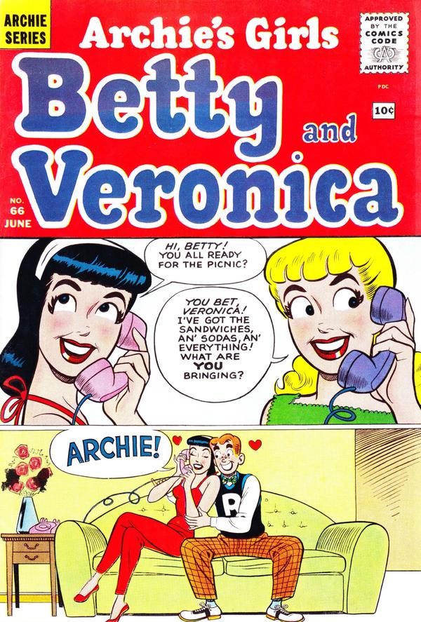 Archie's Girls Betty and Veronica #66 cover