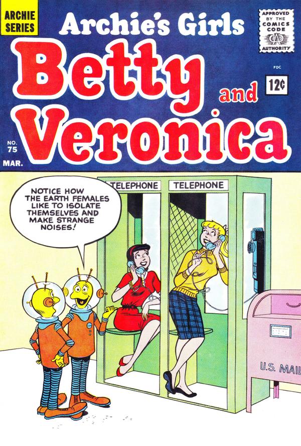 Archie's Girls Betty and Veronica #75 cover