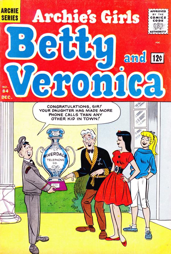 Archie's Girls Betty and Veronica #84 cover