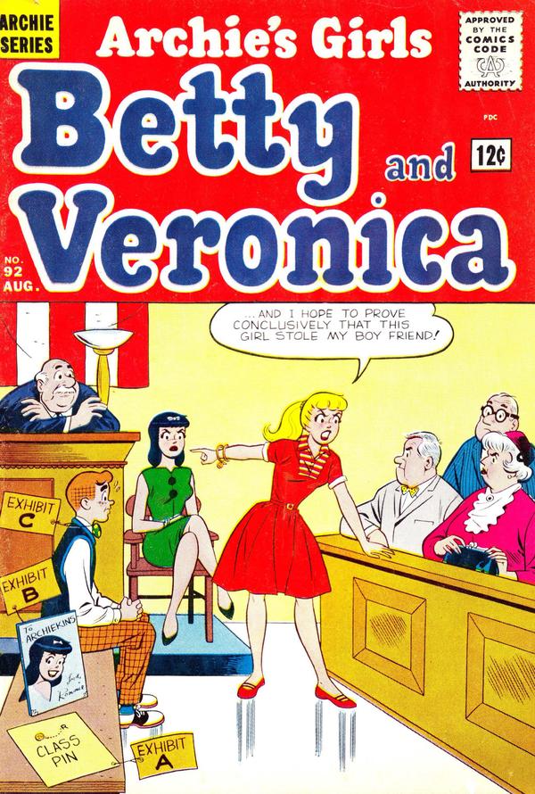 Archie's Girls Betty and Veronica #92 cover