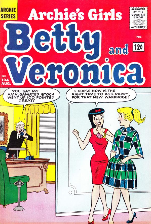 Archie's Girls Betty and Veronica #104 cover