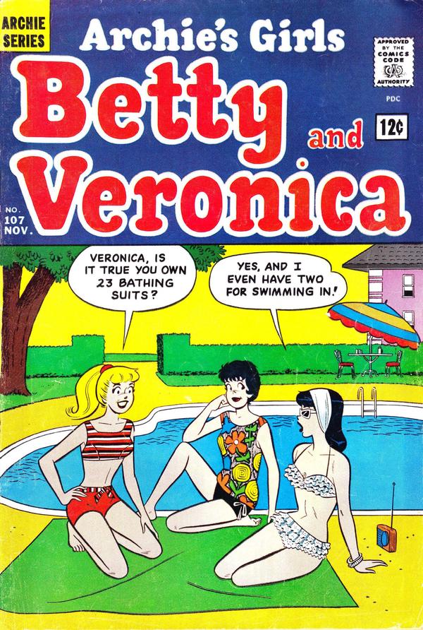 Archie's Girls Betty and Veronica #107 cover