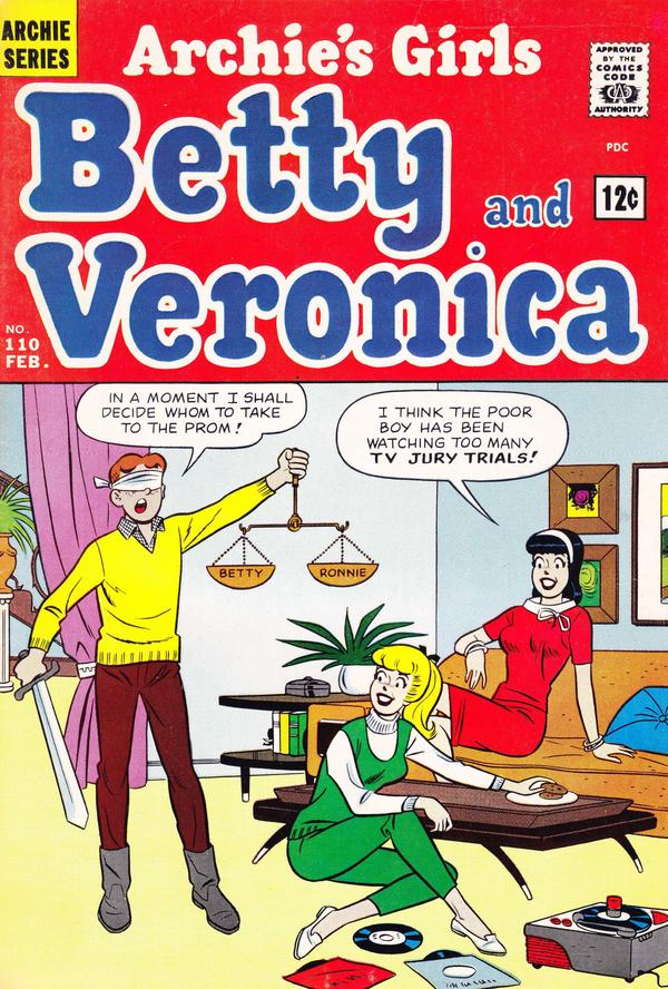 Archie's Girls Betty and Veronica #110 cover