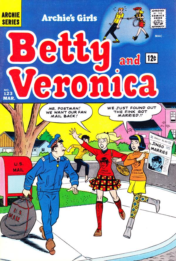 Archie's Girls Betty and Veronica #123 cover