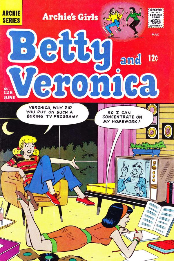 Archie's Girls Betty and Veronica #126 cover