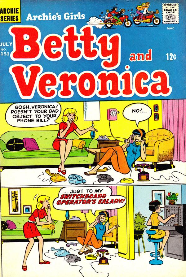 Archie's Girls Betty and Veronica #151 cover