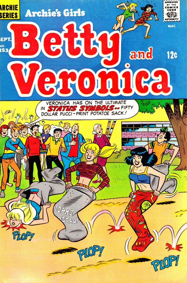 Archie's Girls Betty and Veronica #153 cover