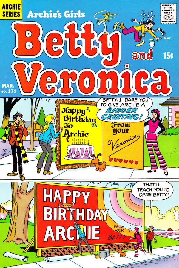 Archie's Girls Betty and Veronica #171 cover