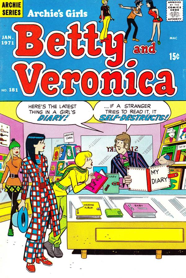 Archie's Girls Betty and Veronica #181 cover
