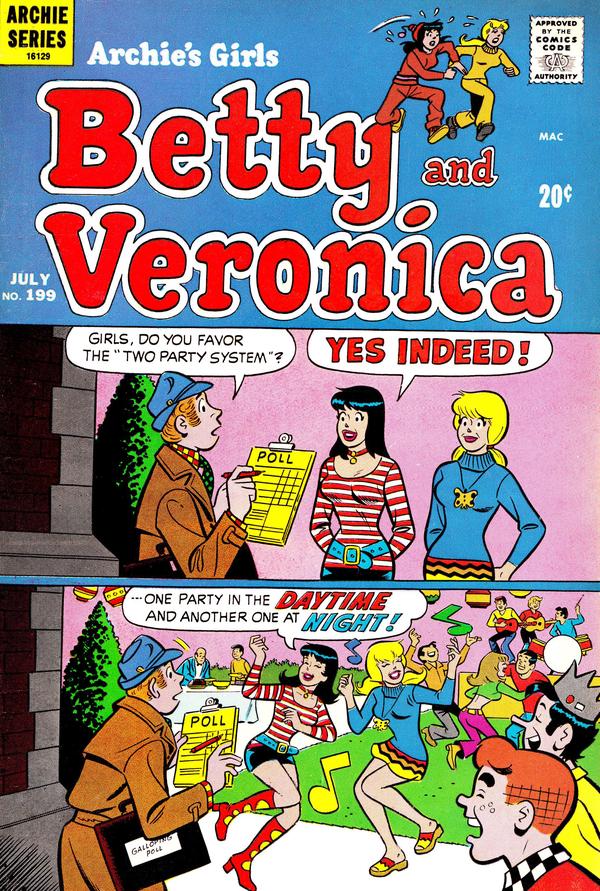 Archie's Girls Betty and Veronica #199 cover