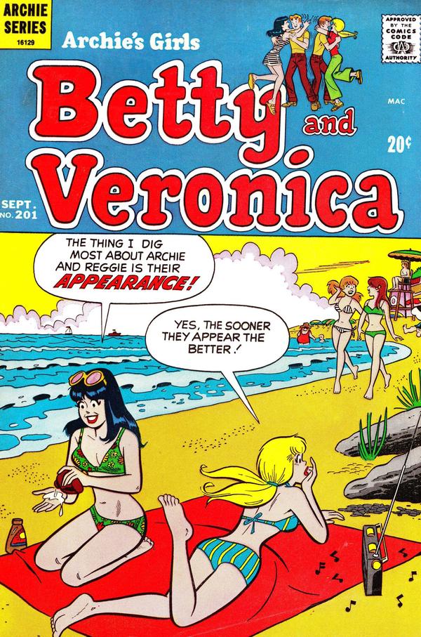 Archie's Girls Betty and Veronica #201 cover