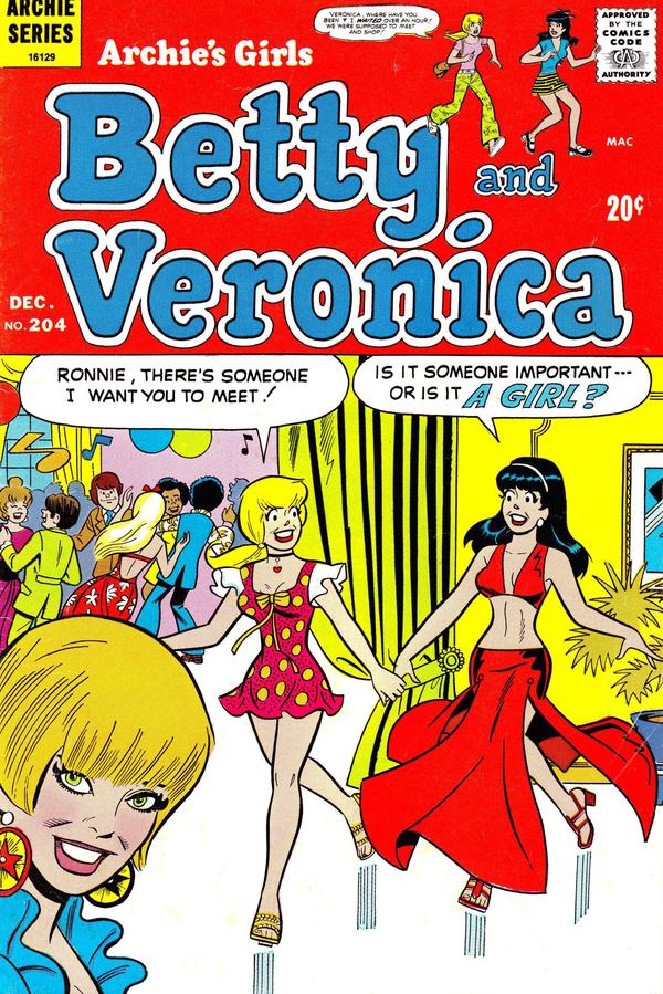 Archie's Girls Betty and Veronica #204 cover