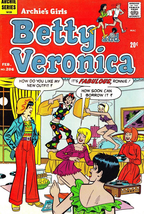Archie's Girls Betty and Veronica #206 cover