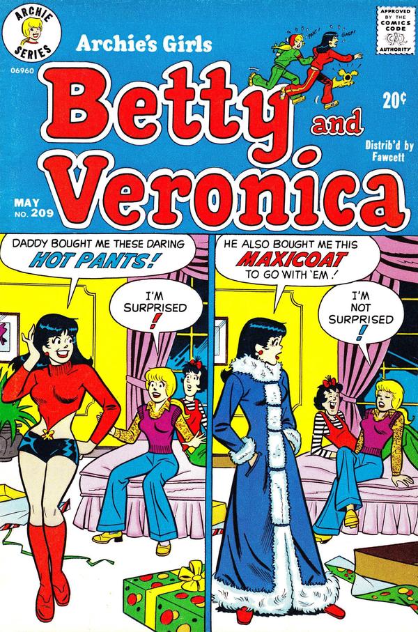 Archie's Girls Betty and Veronica #209 cover