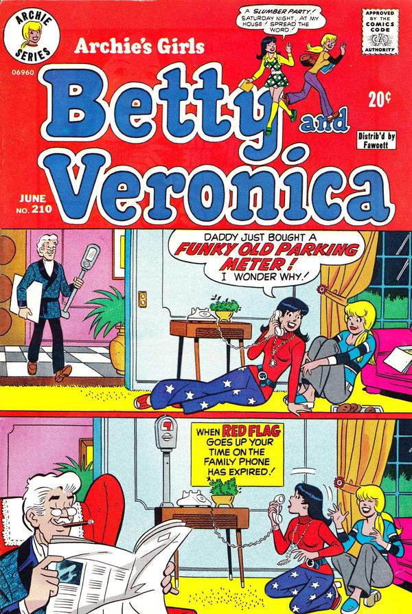 Archie's Girls Betty and Veronica #210 cover