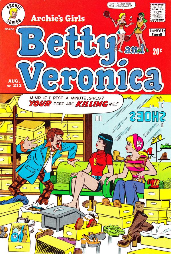 Archie's Girls Betty and Veronica #212 cover