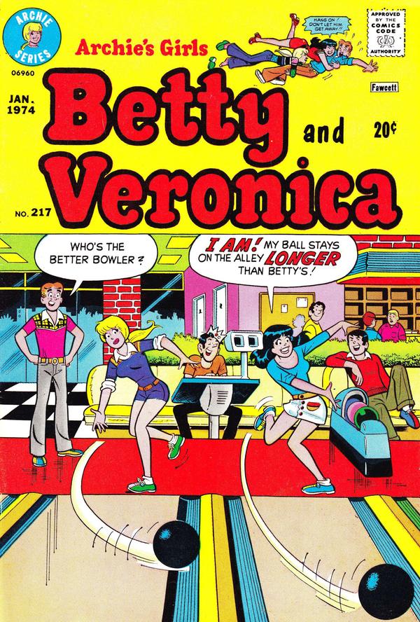 Archie's Girls Betty and Veronica #217 cover