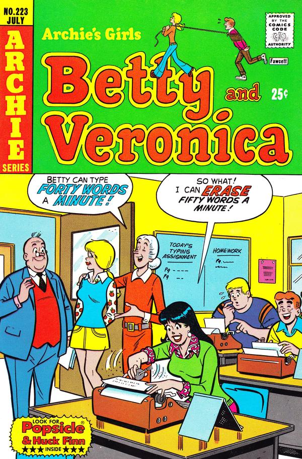Archie's Girls Betty and Veronica #223 cover