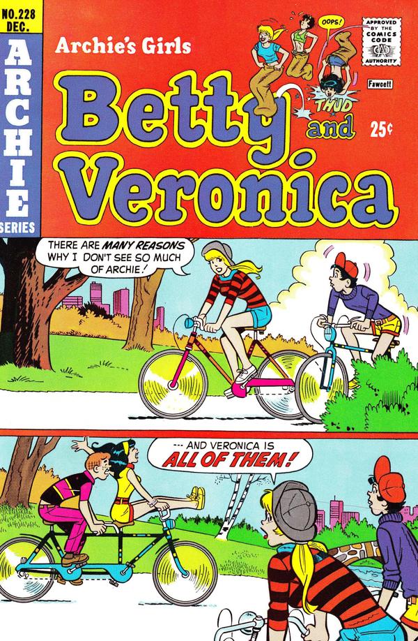 Archie's Girls Betty and Veronica #228 cover