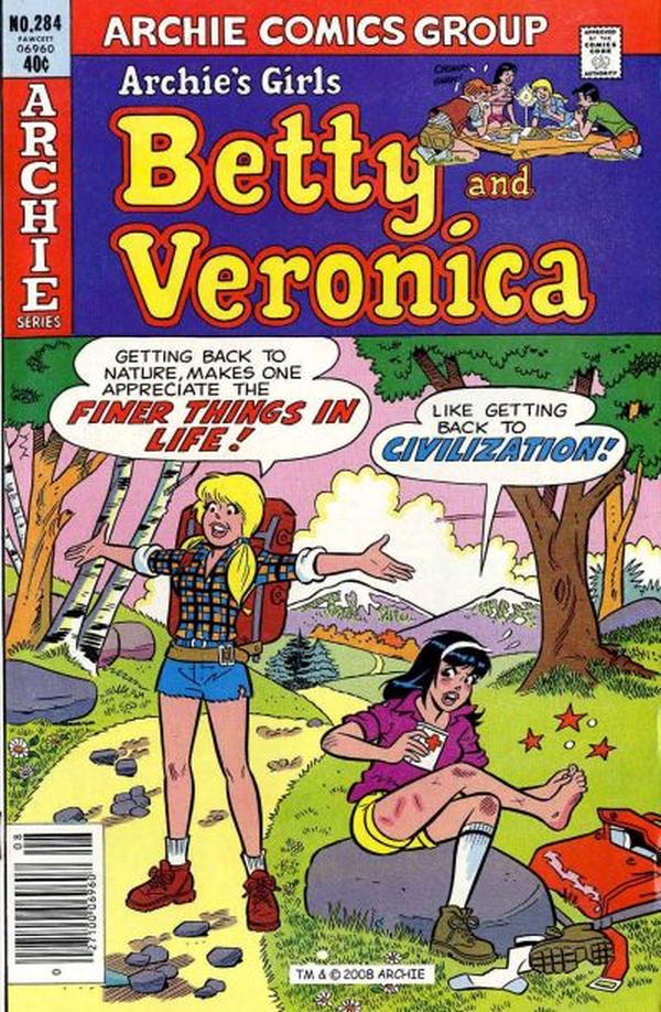 Archie's Girls Betty and Veronica #284 cover