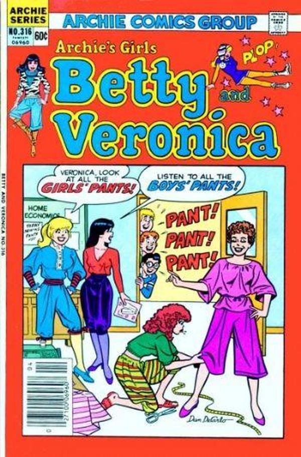 Archie's Girls Betty and Veronica #316 cover