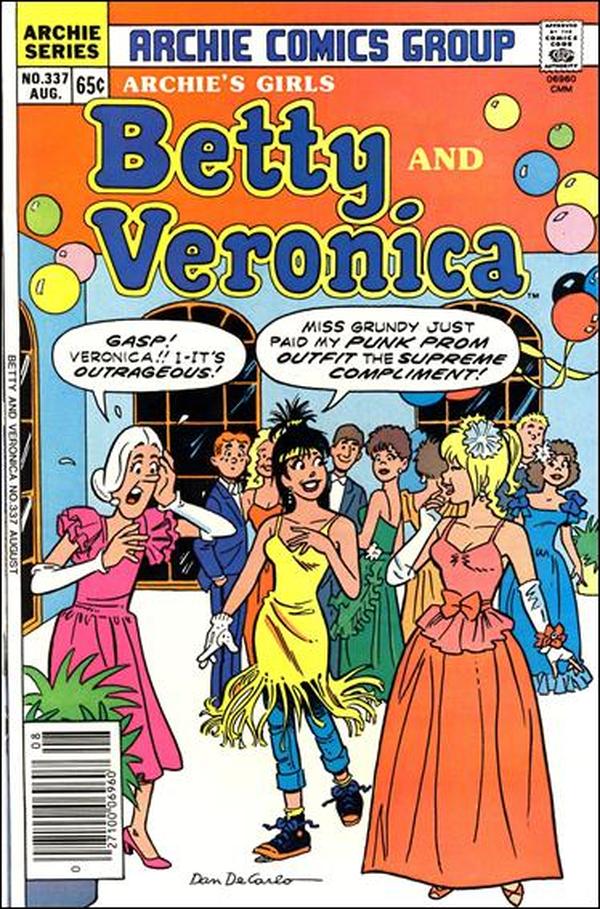 Archie's Girls Betty and Veronica #337 cover