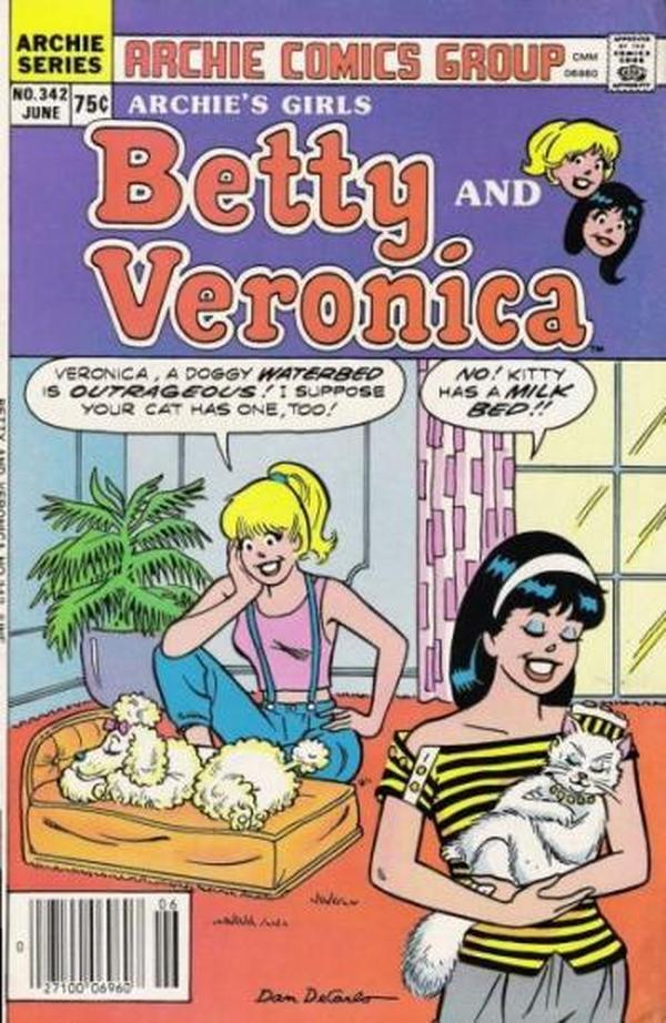 Archie's Girls Betty and Veronica #342 cover
