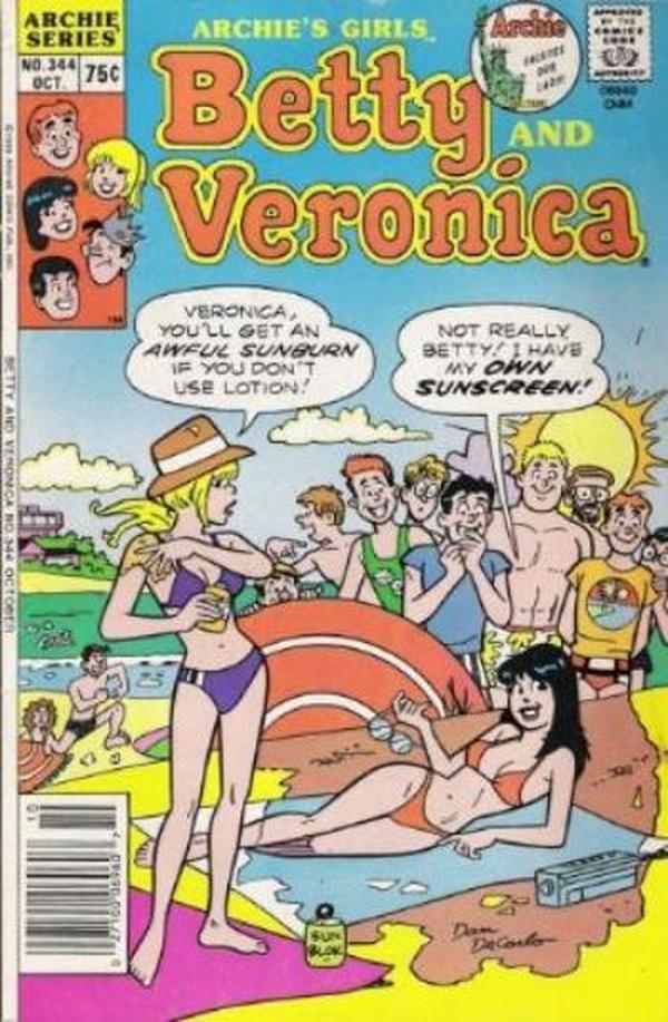 Archie's Girls Betty and Veronica #344 cover