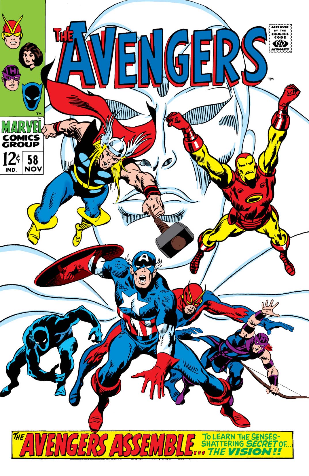 The Avengers #58 cover