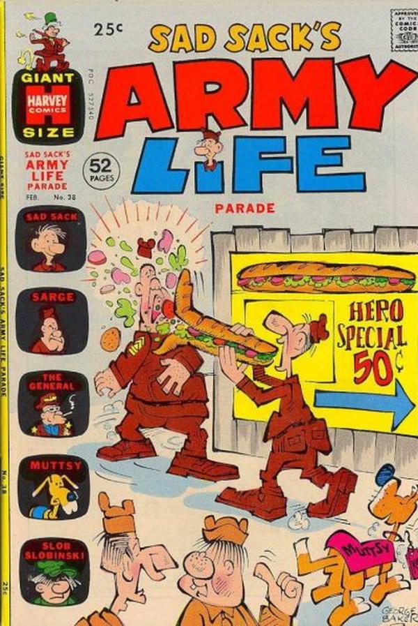 Sad Sack Army Life Parade #38 cover