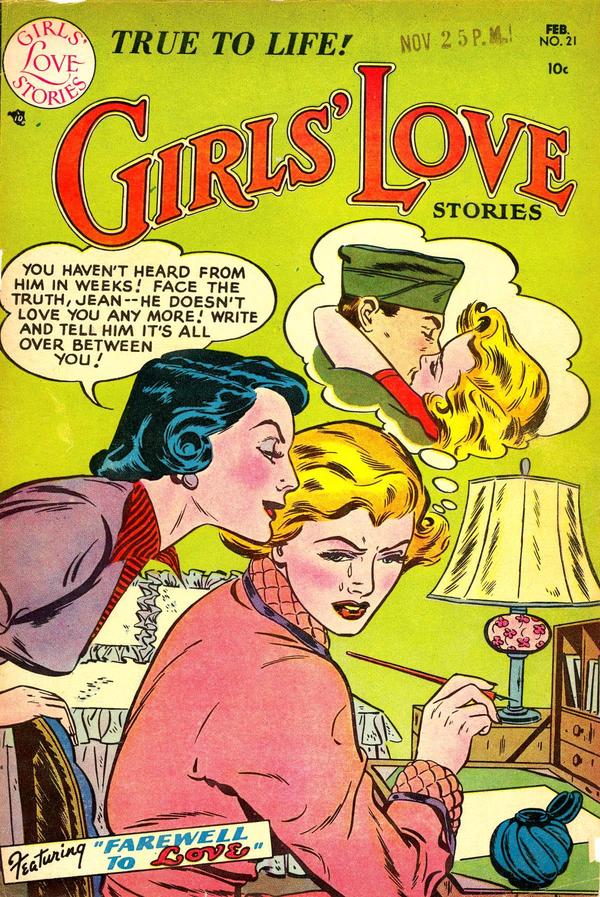 Girls' Love Stories #21 cover