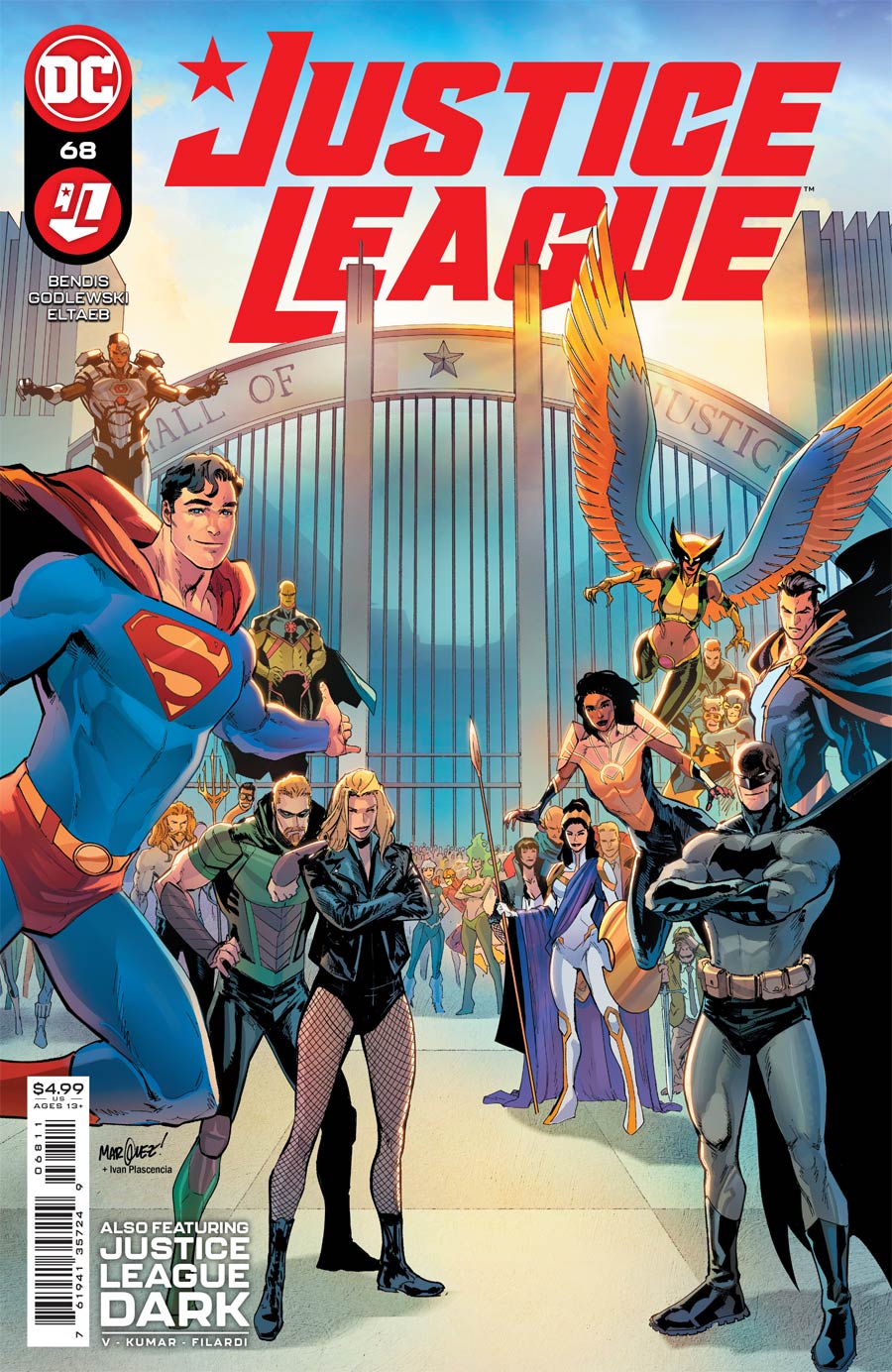 Justice League #68 cover
