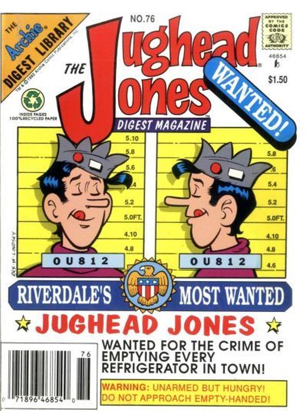 The Jughead Jones Comics Digest #76 cover