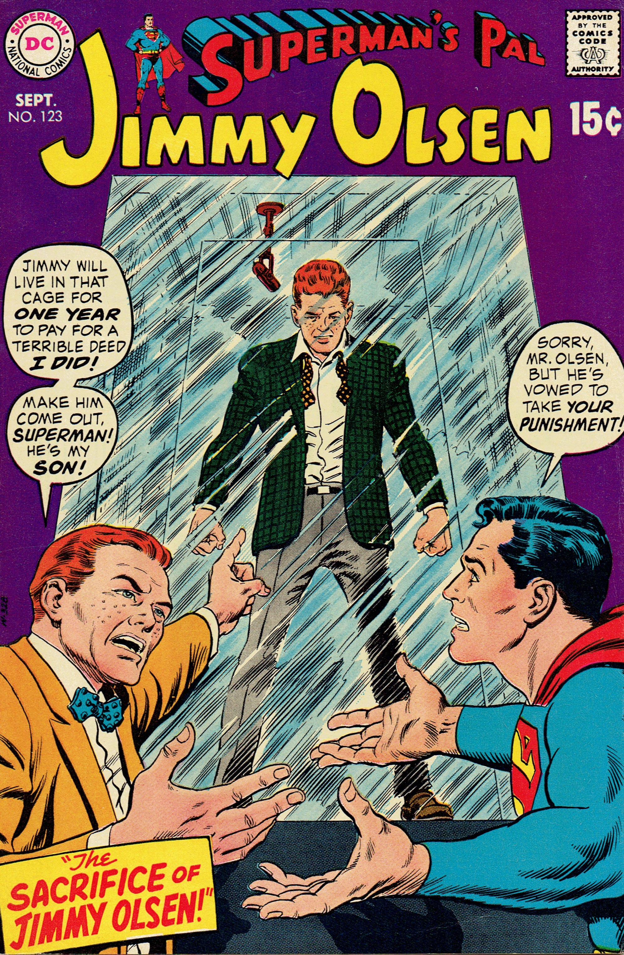 Superman's Pal, Jimmy Olsen #123 cover