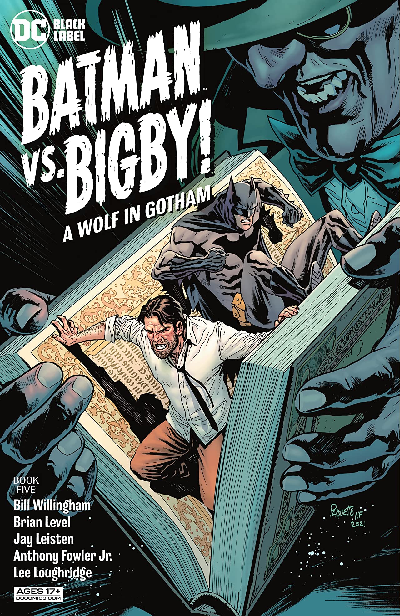 Batman vs. Bigby! A Wolf in Gotham #5 cover