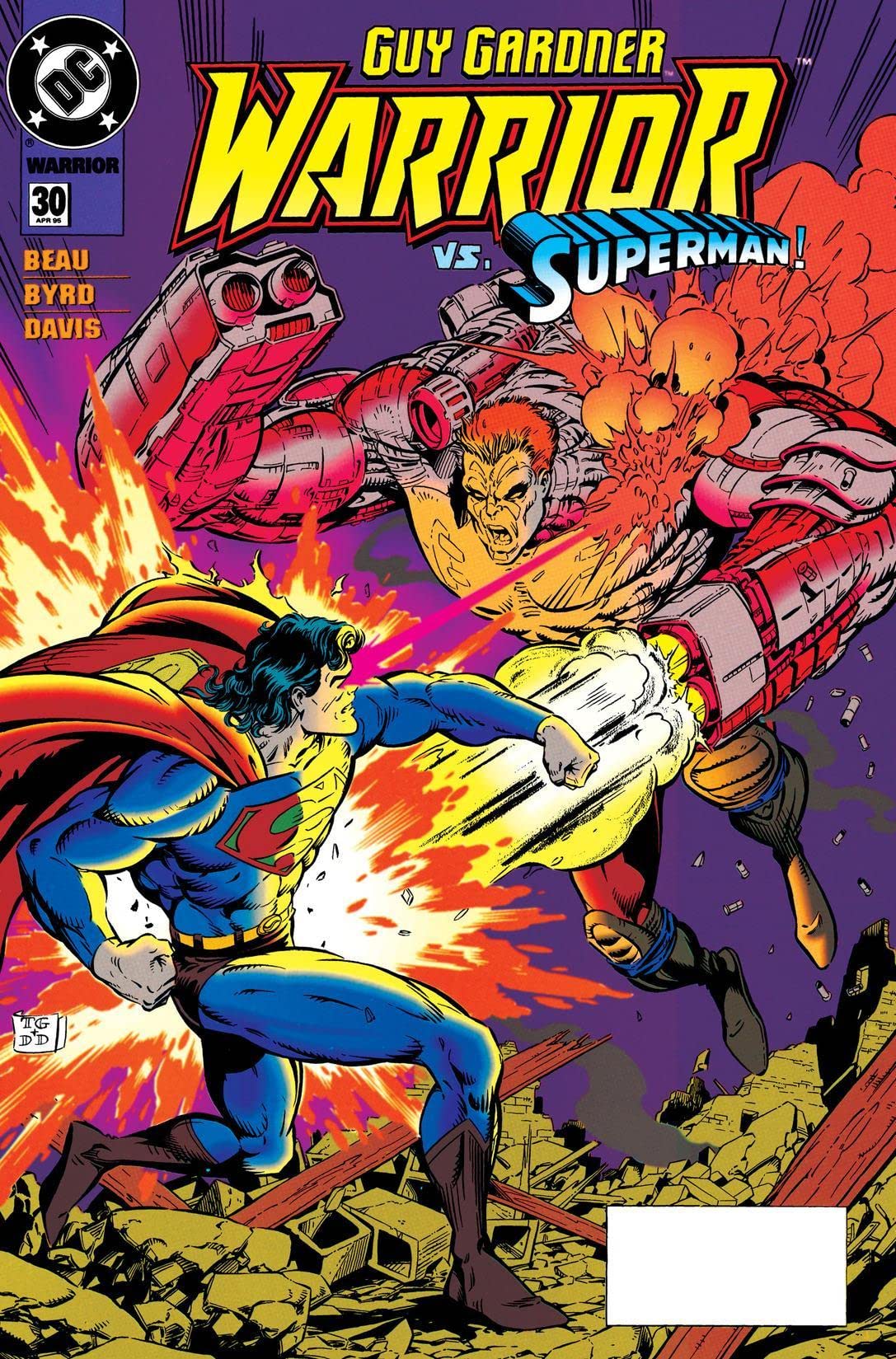 Guy Gardner: Warrior #30 cover