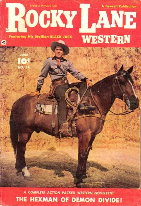 Rocky Lane Western #14 cover