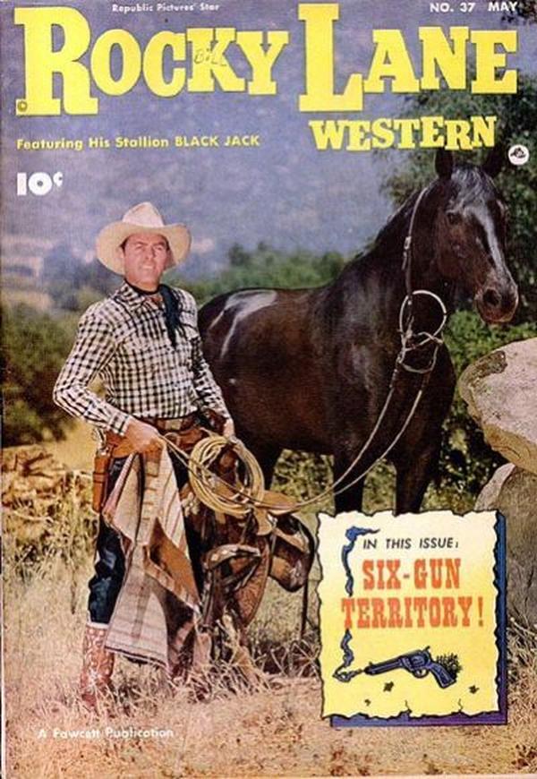 Rocky Lane Western #37 cover