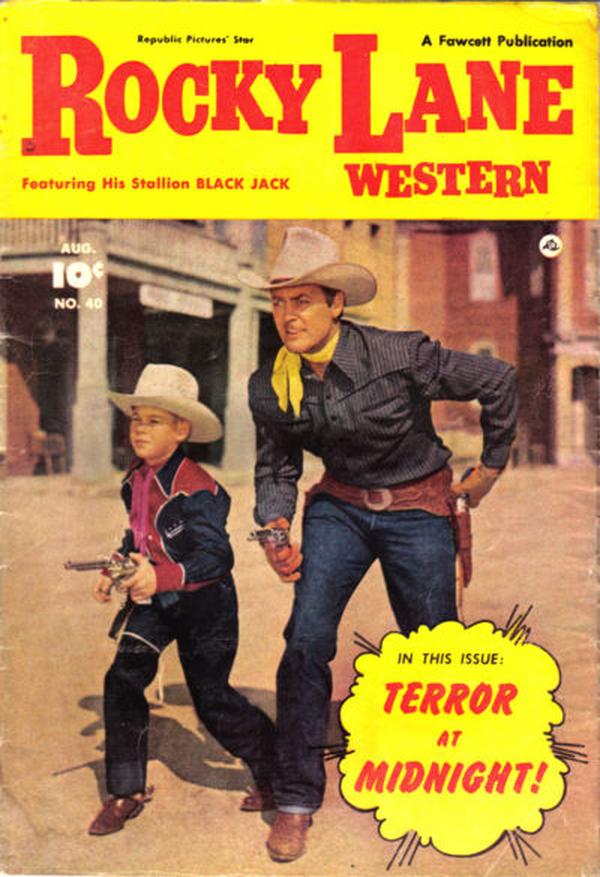 Rocky Lane Western #40 cover