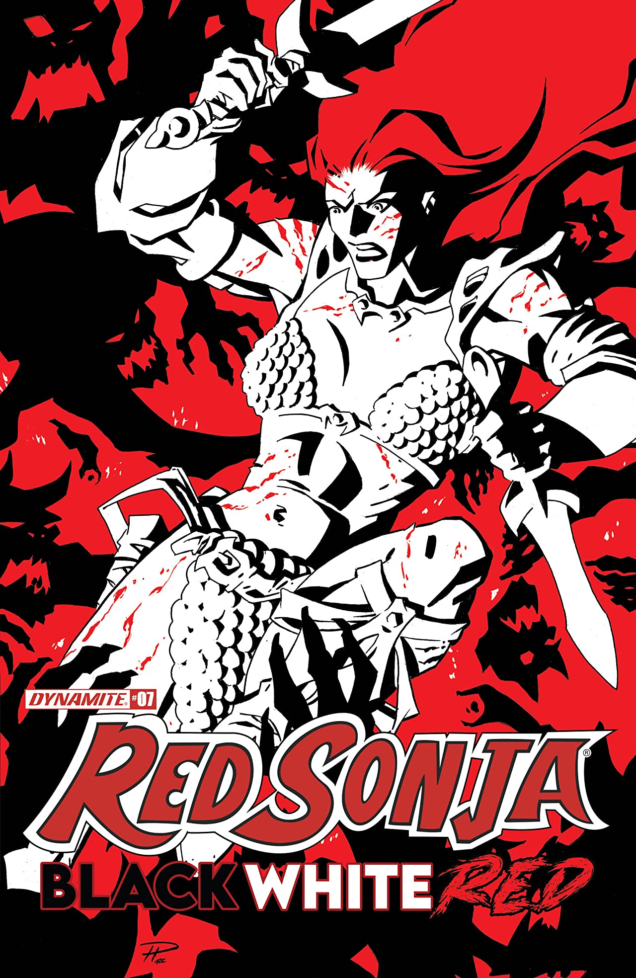 Red Sonja Black White Red #7 cover