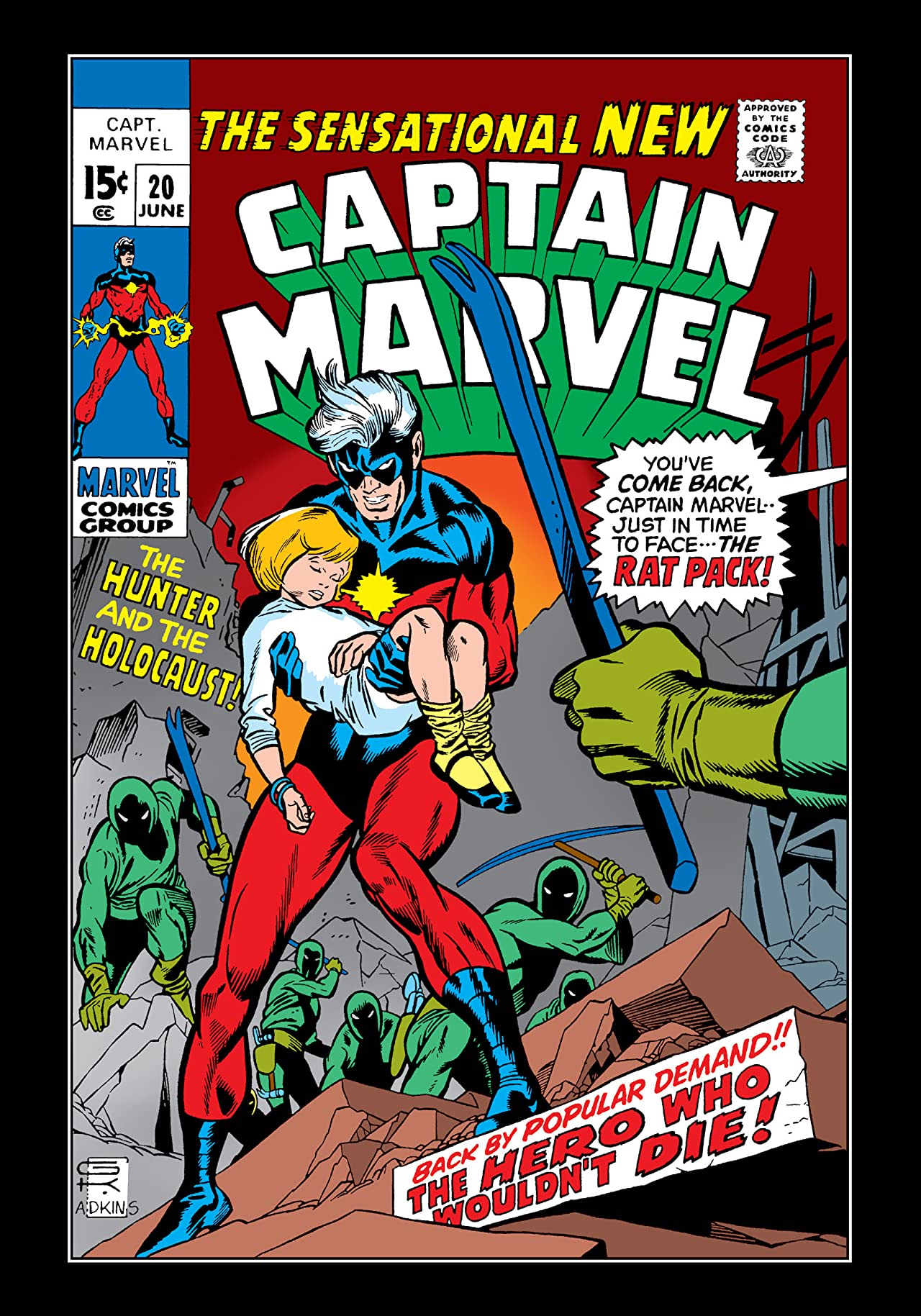 Captain Marvel #20 cover