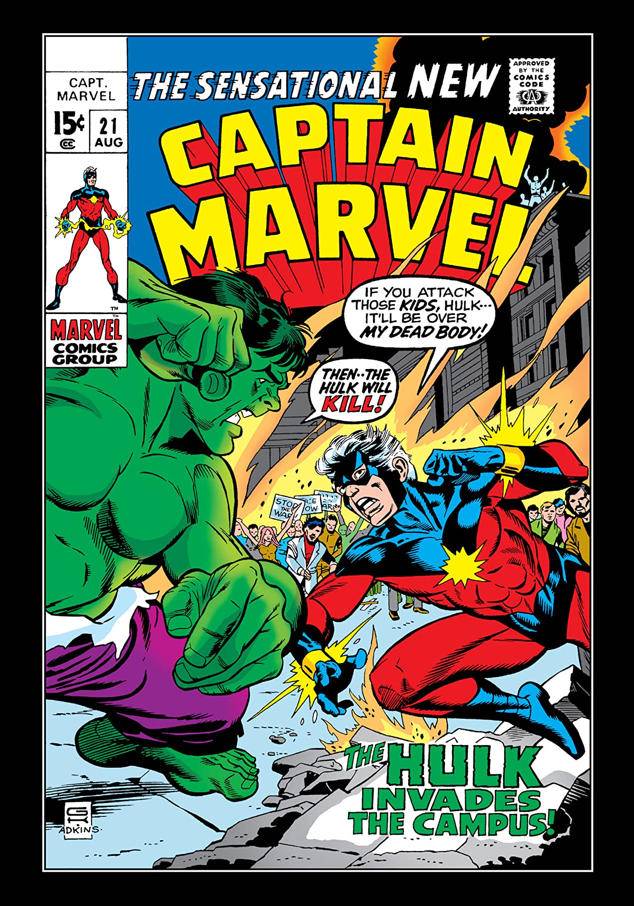 Captain Marvel #21 cover