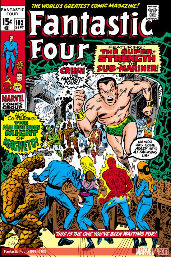Fantastic Four #102 cover