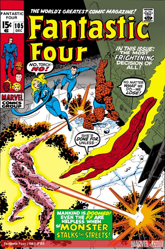 Fantastic Four #105 cover