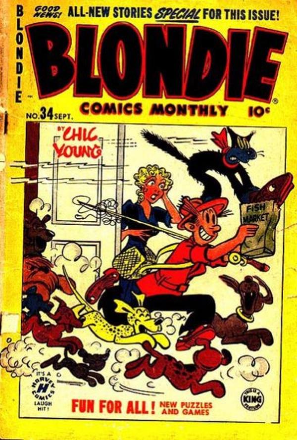 Blondie Comics Monthly #34 cover