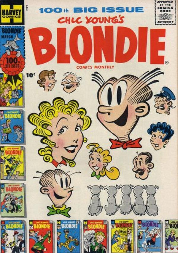 Blondie Comics Monthly #100 cover