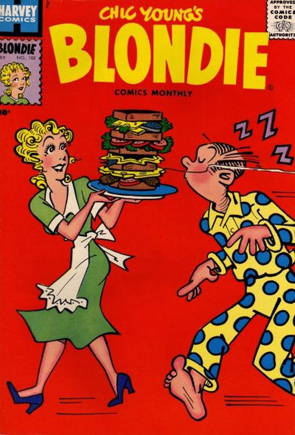 Blondie Comics Monthly #102 cover